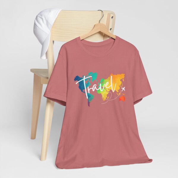 Colorful Map Travel Shirt - Image 4