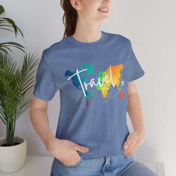 Colorful Map Travel Shirt - Image 8