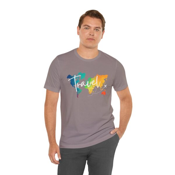 Colorful Map Travel Shirt - Image 5