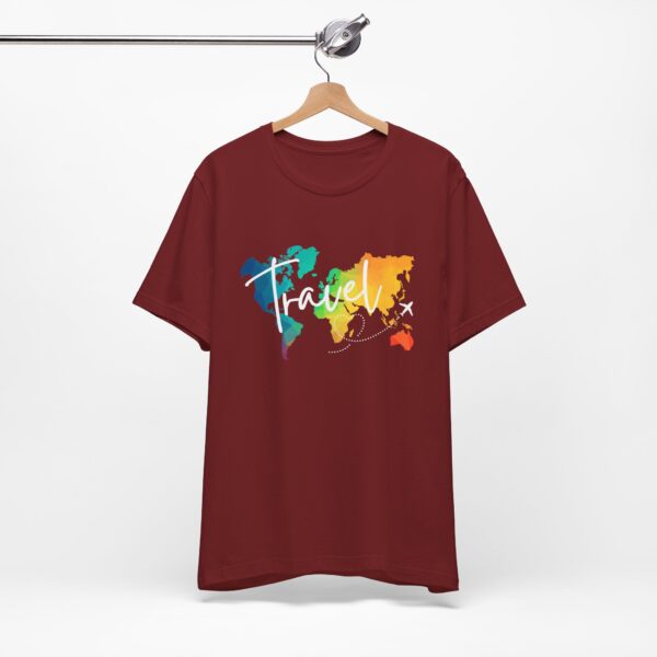 Colorful Map Travel Shirt - Image 3