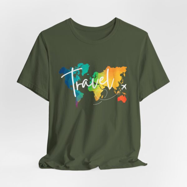 Colorful Map Travel Shirt - Image 2