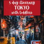Tokyo itinerary with toddlers in red