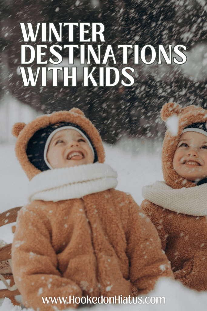 kids catching snowflakes on their tongues