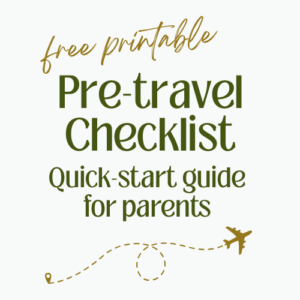 Pre-travel Quick-Start Printable Checklist
