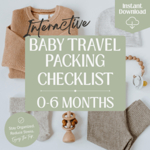 Baby Packing Checklist (0–6 Months)