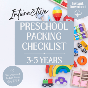 Preschool Packing Checklist (3–5 Years)